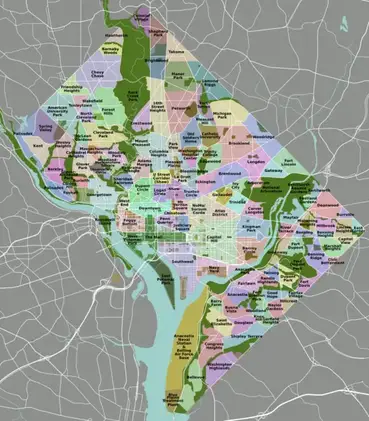 Dmv On The Map Washington Dc Dmv Locations - Driving Test Sample