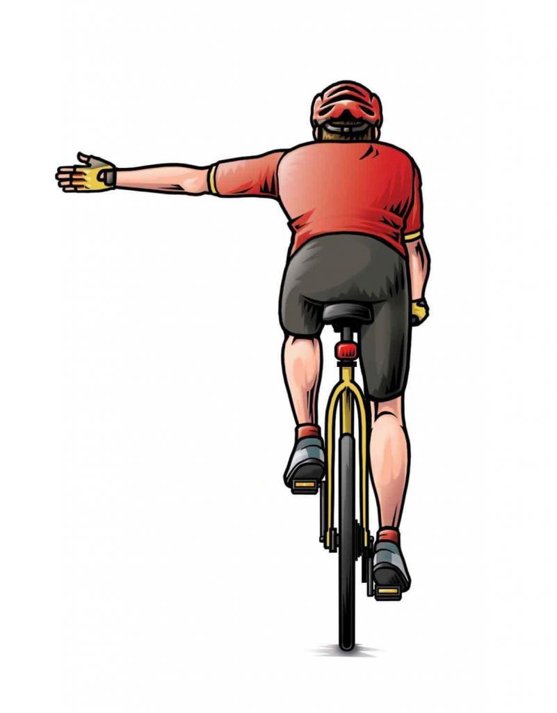 bicycle-hand-signals-left-turn-driving-test-sample